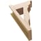 Ekena Millwork 8-in W x 18-in D x 30-in H Funston Trad Rough Cedar Woodgrain TimberThane Outlooker, Primed Tan OUTUR080X18X30FST04RCPR - alternate 4